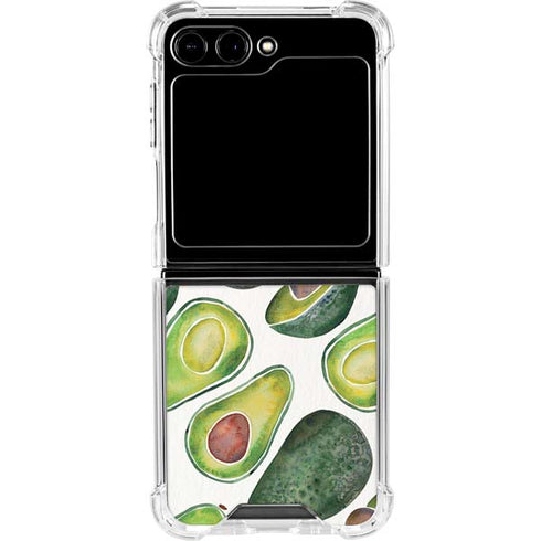 Avocados by Cat Coq Galaxy Z Flip6 Clear Case